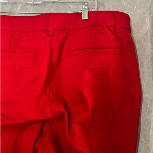 Vibrant Red Bermuda shorts